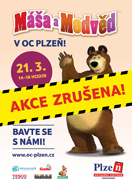 Máša a medvěd v OC Plzeň